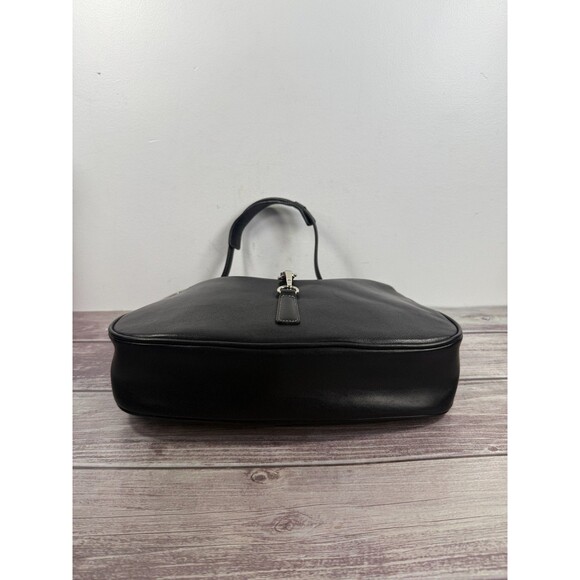 Vintage COACH Hamptons 7778 Hobo Clip Black Leather Stitching EXCELLENT - Picture 9 of 17